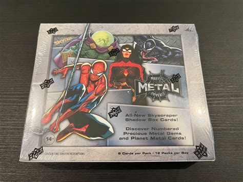 2022 marvel metal hobby box|metal universe spider man 2022 checklist.